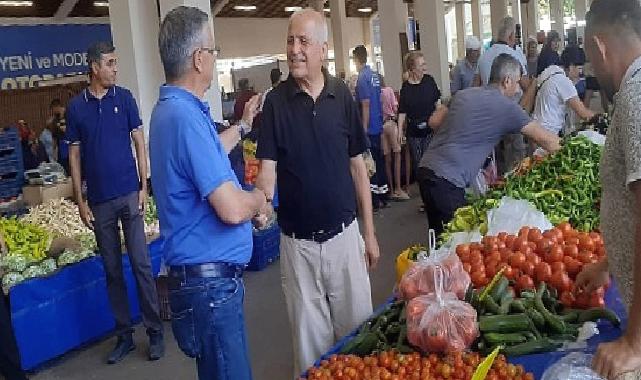 Başkan Topaloğlu pazar esnafıyla bir araya geldi