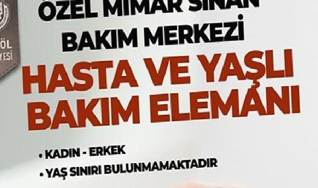 Hasta Ve Yaşlı Bakım Personelleri Alınacak