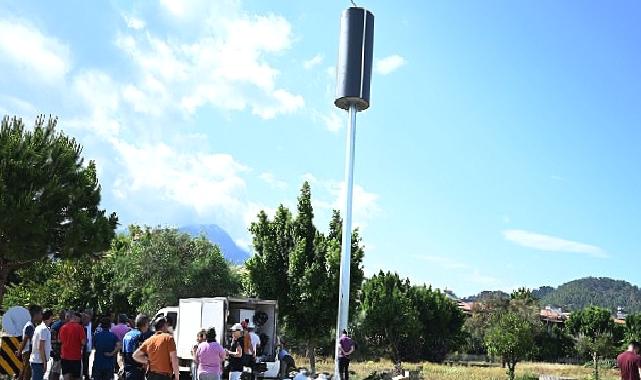 İzinsiz yapılan baz istasyonu çalışması Kemer Belediyesi tarafından durduruldu