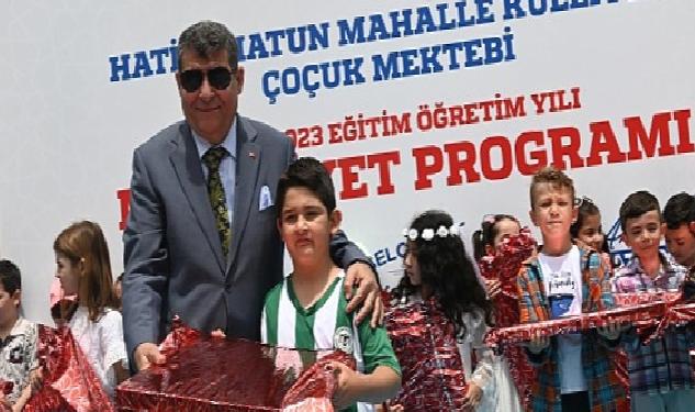 Selçuklu Belediyesi Hatice Hatun Külliyesi Çocuk Mektebinde 4-6 yaş grubunda eğitim alan öğrenciler için mezuniyet töreni düzenledi