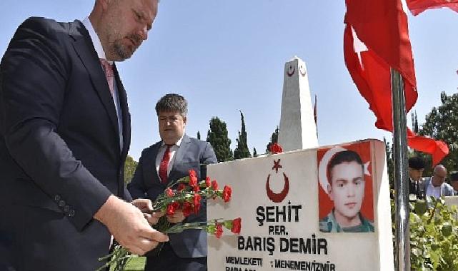 15 Temmuz şehitleri Menemen’de dualarla anıldı