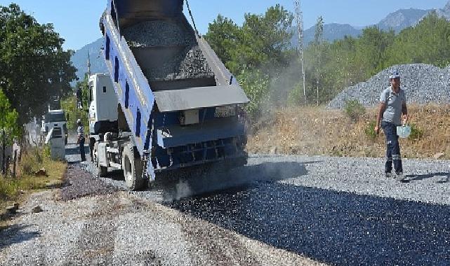 Alanya Beldibi yolunda asfalt çalışmaları başladı