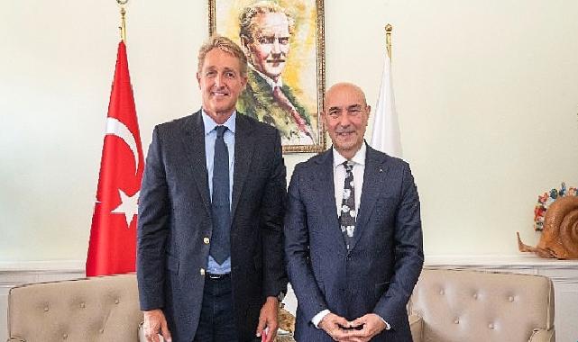 Başkan Soyer ABD Büyükelçisi Jeffry Flake’i ağırladı