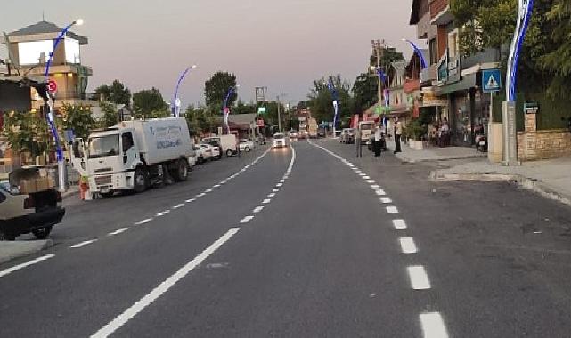 Büyükşehir, Başiskele Kullar Karamürsel Caddesinde yol çizgileri de çekildi