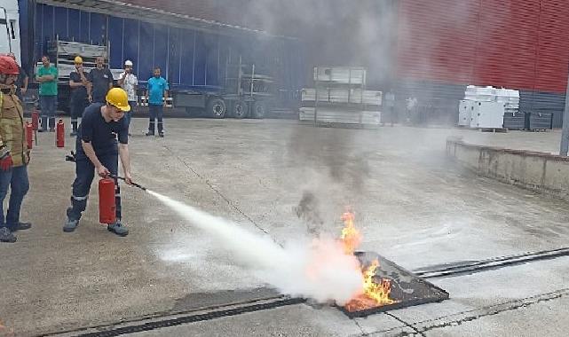 Büyükşehir İtfaiyesi eğitimlerine devam ediyor