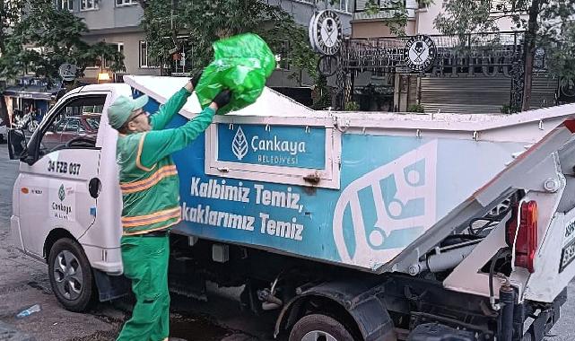 Çankaya Belediyesi yoğun bayram temizliği yaptı