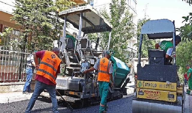 Çankaya’da asfalt çalışmaları hız kesmeden devam ediyor 