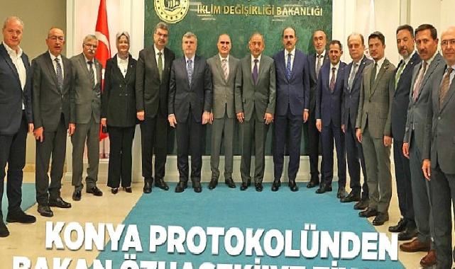 Konya Protokolünden Bakan Özhaseki’ye Ziyaret