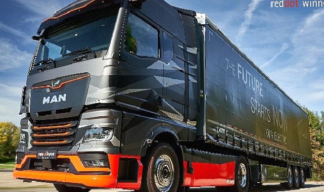 MAN eTruck, heyecan verici görünümü ile ‘2023 Red Dot Tasarım Ödülü’nü kazandı