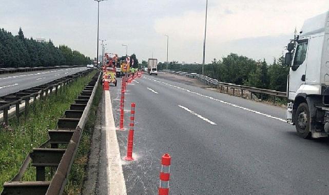 Stadyum yolu için TEM’de çalışmalar başladı