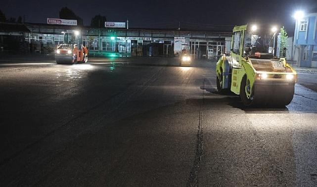 Toptancılar Sebze Hali’nin asfaltı yenilendi