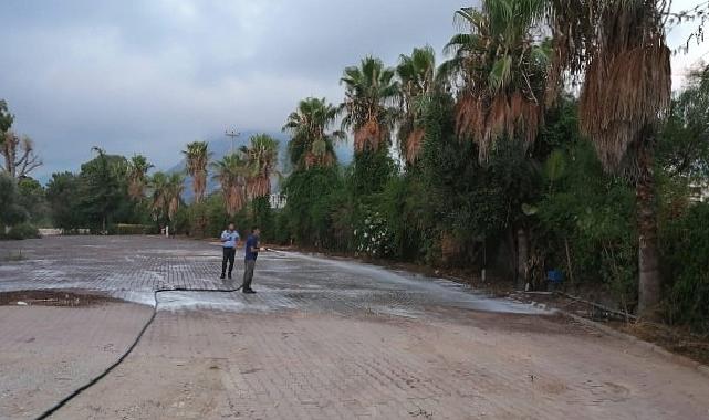 Antalya Büyükşehir ekipleri karavan park tahliyesini tamamladı