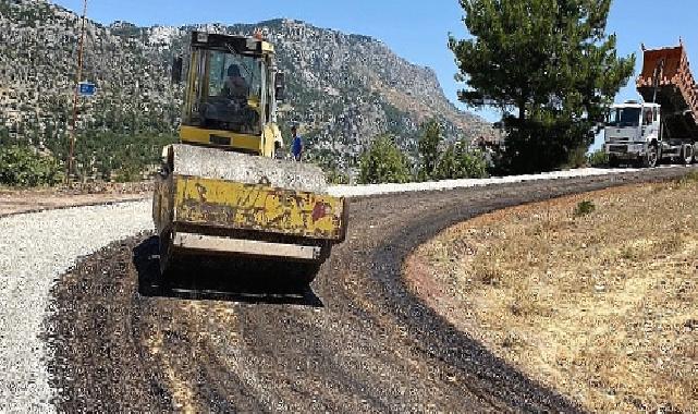 Antalya Büyükşehir kırsalda asfalt seferberliğini sürdürüyor