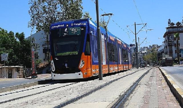 Doğu Garajı-Meydan arasındaki tramvay hattında onarım çalışması