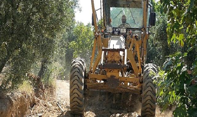 Gemlikli çiftçiye arazi yolu desteği