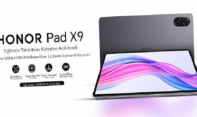 HONOR, Yeni HONOR Pad X9 ile Çok Yönlü Tablet Çıtasını Yükseltiyor