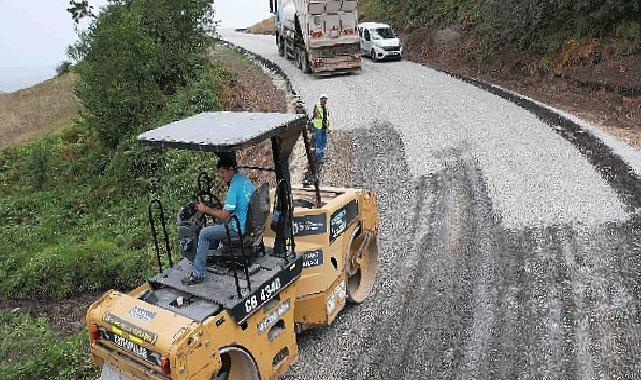 Kızderbent-Yalova Aktoprak bağlantısına asfalt