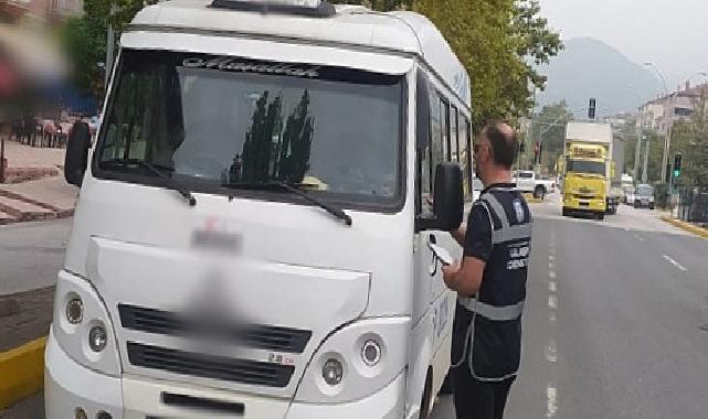 Kocaeli Büyükşehir’den servis araçlarına sıkı denetim