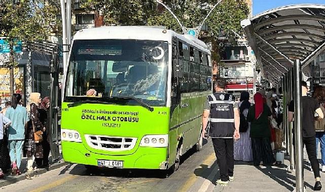 Kocaeli Büyükşehir’den toplu taşıma araçlarına denetim