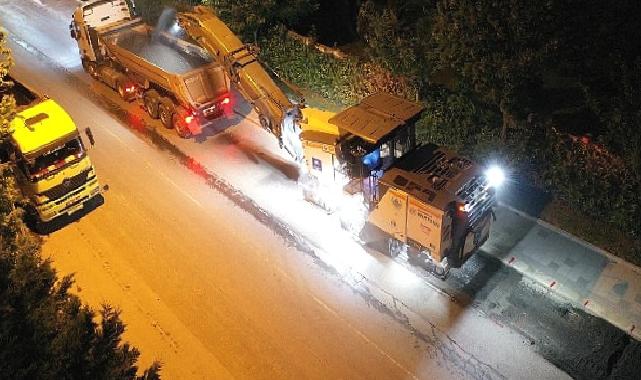 Küçükçekmece Belediyesi’nin asfalt çalışmaları aralıksız sürüyor