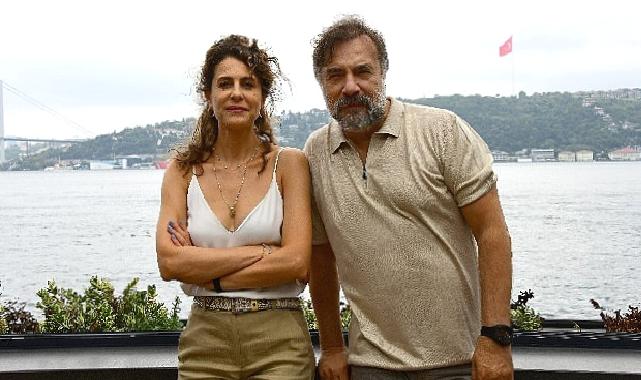 Oktay Kaynarca ve Ebru Özkan Saban, set öncesi bir araya geldiler