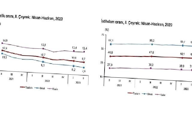 TÜİK: İşgücü İstatistikleri, II. Çeyrek: Nisan – Haziran, 2023