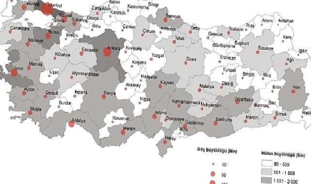 TÜİK: Türkiye’de 2022 yılında 2 milyon 791 bin 156 kişi iller arasında göç etti