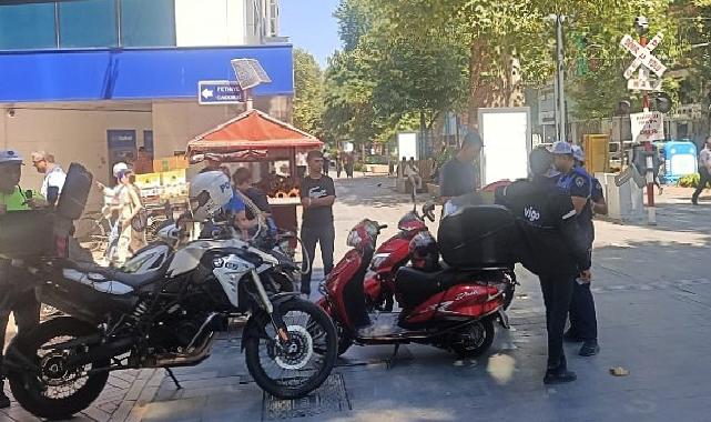 Zabıta ve Emniyetten motosiklet denetimi