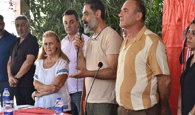 Başkan Atabay Didim Cem Evi’nde düzenlenen basın açıklamasına katıldı