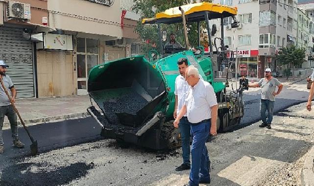 Başkan Selvitopu asfalt çalışmalarını yine yerinde denetledi