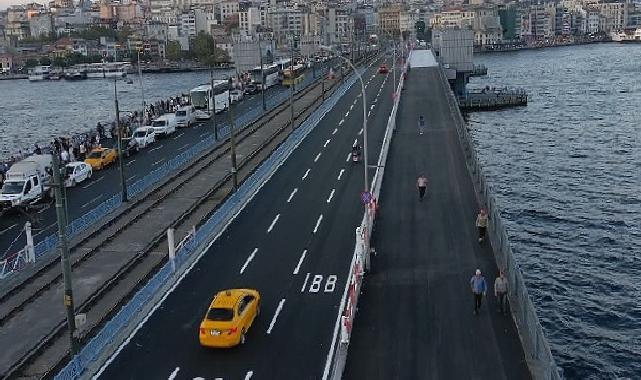 Galata Köprüsü’ndeki çalışma planlanandan önce bitirildi