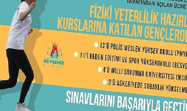 Nevşehir Belediyesi ile sınavlara hazırlanan gençlerden büyük başarı