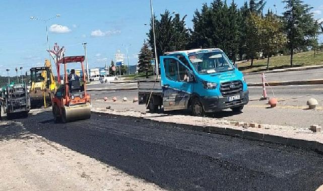 Şehir Hastanesine Durak Cebi Umuttepe Acil Girişine Asfalt