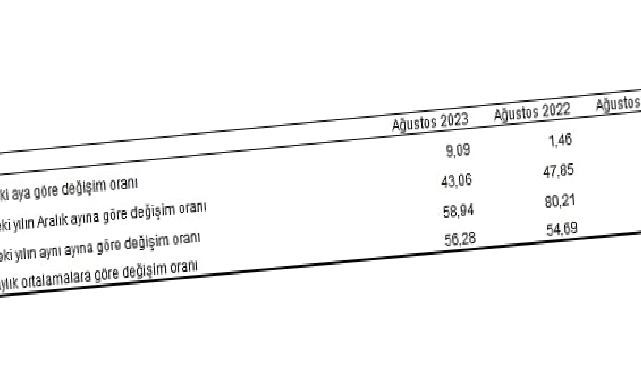 Tüketici fiyat endeksi (TÜFE) yıllık yüzde 58,94, aylık yüzde 9,09 oldu