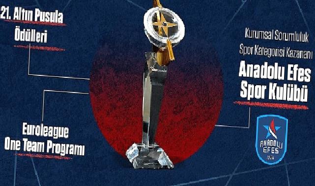 Anadolu Efes Spor Kulübü’nün One Team Sosyal Sorumluluk Projesi, Altın Pusula’ya Layık Görüldü