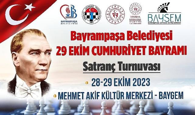 Bayrampaşa Belediyesi, Cumhuriyetin 100. yılı satranç turnuvası düzenliyor