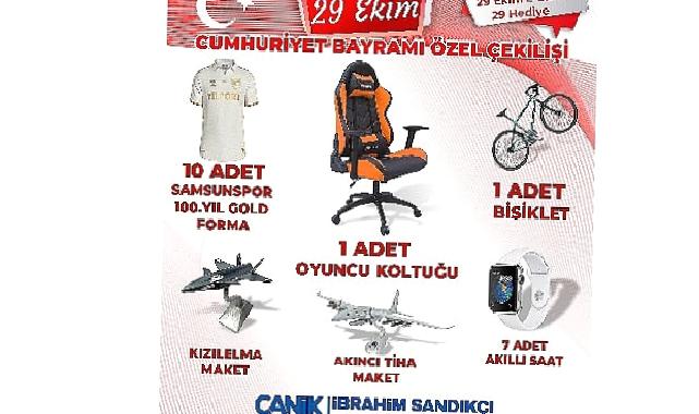 Canik’ten Cumhuriyetin 100 Yılına Özel Hediyeler