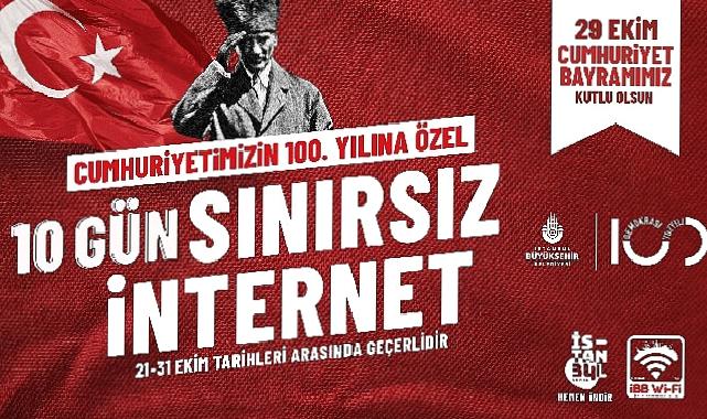 İBB’den 100. yıla özel sınırsız internet