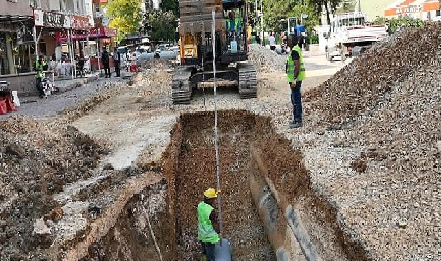 KOSKİ’den Malas Caddesi’nde 2.300 metre Su Kanalizasyon Şebeke Islahı