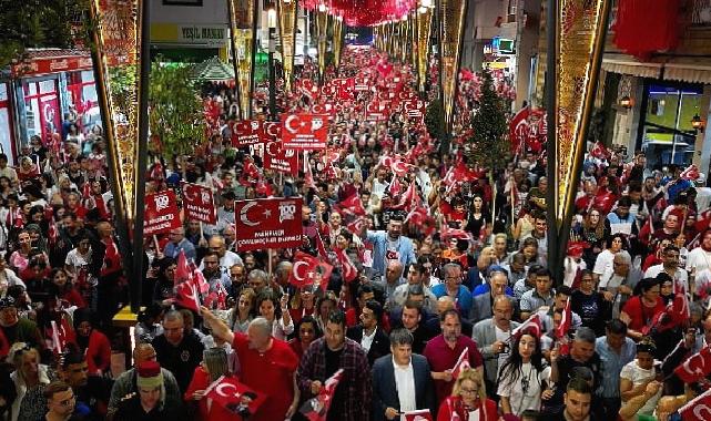 Menemen’de cumhuriyet kutlamaları fark yarattı