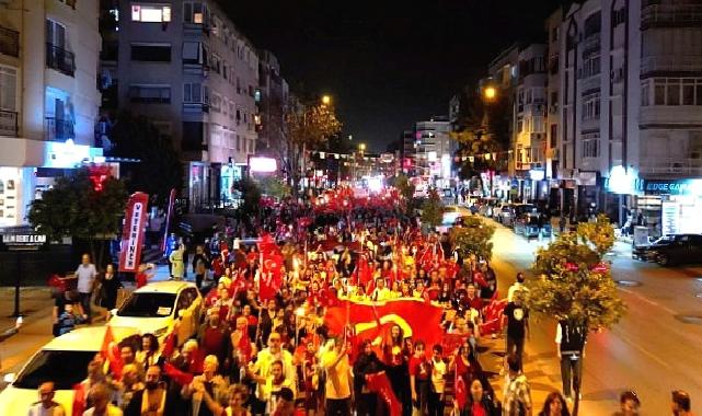 Narlıdere, 100. Yılda Cumhuriyet Ateşi ile aydınlandı