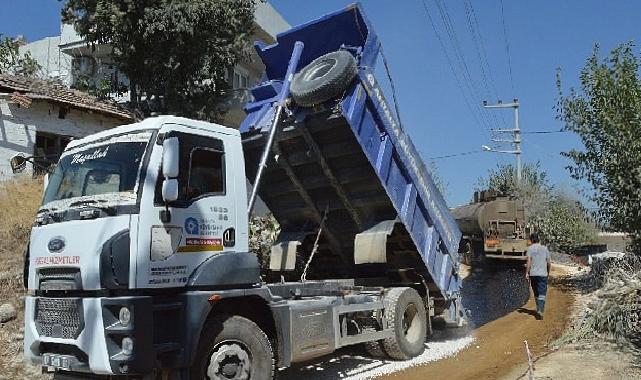 Serik Deniztepesi Grup Yolu Asfaltlanıyor