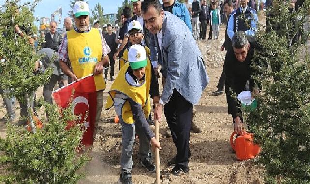 Başkan Kalaycı ” geleceğe nefes cumhuriyete nefes” fidan dikme programına katıldı