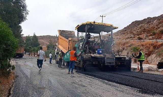 Bodrum’da Sıcak Asfalt Çalışmaları Devam Ediyor