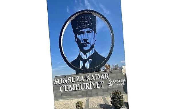 Çankaya belediyesi’nden Ankara’ya çelikten 10 metrelik Atatürk anıtı