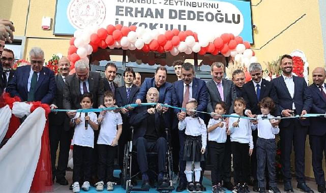 Erhan Dedeoğlu İlkokulu Milli Eğitim Bakanı Prof. Dr. Yusuf Tekin’in Katılımıyla Açıldı