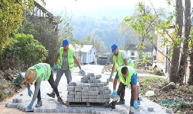 Hacıkara’da Sokaklar Parke Taşla Kaplanıyor