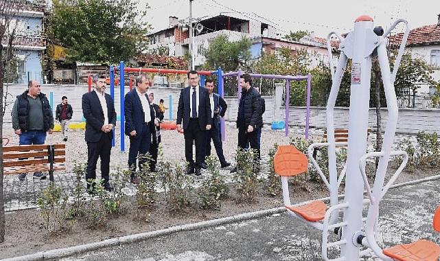 Harmancık ilçesi’nin ilk parkı Osmangazi Belediyesi’nden