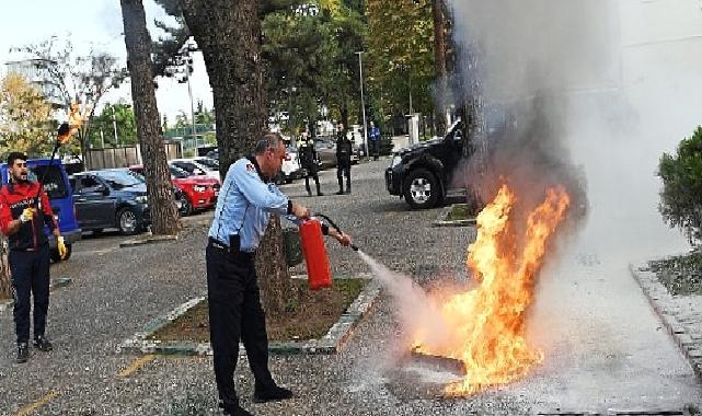 -Osmangazi Belediyesi’nde yangın tatbikatı