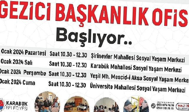 Gezici Başkanlık Ofisi Başlıyor..